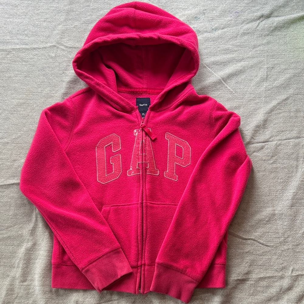 GAP Kids Bright Pink Zip-Up Hoodie